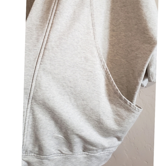 Garnet Hill Cardigan Women's Gray L Oversized Relaxed Athleisure Comfy Sweater - Picture 10 of 14